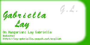 gabriella lay business card